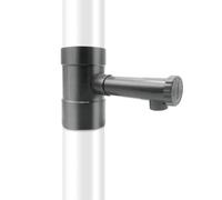 TERRE JARDIN Recolector de Agua de Lluvia para Canalones Ø100 mm - Colector de Agua de Lluvia con Grifo de PVC Gris - Kit de Recuperación Fácil de Instalar Jardín y Riego