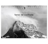 Terres de contraste - Une année en monochrome (Calendrier de bureau 2026 DIN A5 vertical), CALVENDO calendrier mensuel: Un calendrier artistique et ... et la poésie des paysages en noir et blanc.
