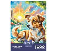 Terrier Airedale Puzzle 1000 Piezas, Entretenimiento Rompecabezas De Bricolaje, Entretenimiento Creativo, Regalo, para Adultos Y Niños A Partir De 12 Años 70x50cm/1000pcs