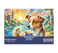 Terrier Airedale Puzzle 1000 Piezas para Entretenimiento Creativo Clásicos Regalos Decoración del Rompecabezas Desafiante Noches De Juegos Adultos Y Niños A Partir De 12 Años 38x26cm/1000pcs