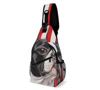 Terrier Americano Con Bandera De Ee. Uu. Mujer Hombre Bolso Cruzado Antirrobo Mochilas De Hombro Pequeña Bolso Bandolera Para Correr Ciclismo Uso Diario