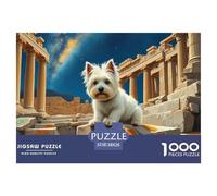 Terrier Blanco de West Highland 1000 Pièces Puzzles Pour Adultes Sur Le Thème De Mascota Perro Classique Cadeau Stimulant Loisir Détente Écologique Art Classique 38x26cm/1000pcs