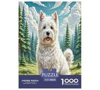 Terrier Blanco de West Highland Puzzle Imposible,desafío for Adults Juego EduGatoivo 1000 Piezas Obra De Arte De Juego De para Adultos Y Niños A Partir De 12 Años 38x26cm/1000pcs