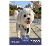 Terrier Blanco de West Highland Puzzle Imposible,desafío para Adultos Animales Juego EduGatoivo 1000 Piezas Obra De artee De Juego De para Adultos Y Niños A Parteir De 12 Años 70x50cm/1000pcs
