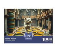 Terrier Blanco de West Highland Puzzles 1000 Pièces Pour Adultes Mascota Perro Qualité Supérieure Difficile Et Stimulant Parfait Les Jeu Relaxant 38x26cm/1000pcs