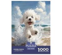 Terrier Blanco de West Highland Puzzles Imposible,desafío for Adults Animales Entretenimiento Creativo 1000 Piezas Obra De artee De Juego De para Adultos Y Niños A Parteir De 12 Años 70x50cm/1000pcs