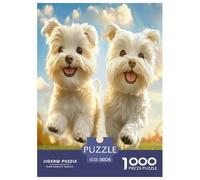 Terrier Blanco de West Highland Puzzles Imposible,desafío for Adults Entretenimiento Creativo 1000 Piezas Obra De Arte De Juego De para Adultos, Regalos A Partir De 14 Años 38x26cm/1000pcs