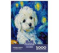 Terrier Blanco de West Highland Puzzles Imposible,desafío para Adultos Juego EduGatoivo 1000 Piezas Obra De Arte De Juego De para Adultos Y Niños A Partir De 12 Años 38x26cm/1000pcs