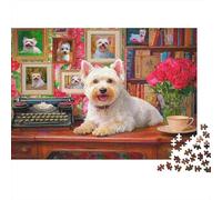 Terrier Blanco de West Highland Rompecabezas 1000 Piezas Coloridos Papel Adultos Familia Juego Difícil Regalo Familiar Desafío Imposible 70x50cm/1000pcs