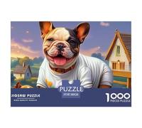 Terrier de Boston Puzzle para Adultos Rompecabezas Imposible, Multicolor Y Único - El Regalo Original para Una Navidad Inolvidable, Recomendado Desde 14 Años 38x26cm/1000pcs