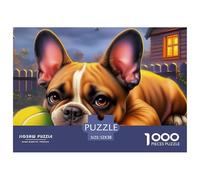 Terrier de Boston Rompecabezas para Adultos Una Obra De Arte Que Supone Un Gran Desafío Fascinará A Hombres Y Mujeres (A Partir De 14 Años) 52x38cm/1000pcs