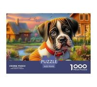 Terrier de Boston Rompecabezas para Adultos Una Obra De Arte Que Supone Un Gran Desafío Fascinará A Hombres Y Mujeres (A Partir De 14 Años) 70x50cm/1000pcs