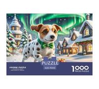 Terrier de Lince de Pelo Liso Puzzle 1000 Piezas Pasatiempo Creativo, Regalo, Diversión Mascotas Lindas Juego Educativo para Adultos Y Niños para Adultos Y Niños Mayores De 12 Años70x50cm/1000pcs