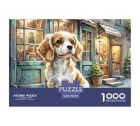 Terrier de Lince de Pelo Liso Puzzle 1000 Piezas Rompecabezas DIY Mascotas Lindas Juego Educativo para Toda La Familia para Adultos Y Niños Mayores De 12 Años70x50cm/1000pcs