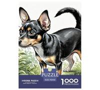 Terrier de Lince de Pelo Liso Puzzle 1000 Piezas Rompecabezas DIY Mascotas Lindas Juego Familiar Regalo Rompecabezas para Adultos Y Niños Juguete Colorido para Niños De 8 A 12 Años70x50cm/1000pcs