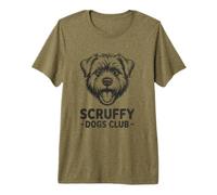 Terrier de Pelo Duro Vintage, del Club de los Perros Camiseta Premium