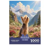 Terrier de Yorkshire 1000 Piece Puzzle Games for Adults Perfect for Relaxation Jigsaw Puzzle Perro Mascota Home Decors for The Whole Family 38x26cm/1000pcs