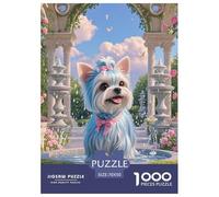 Terrier de Yorkshire Puzzle 1000 Piezas, Perro, Diversión Rompecabezas De Bricolaje, Entretenimiento Creativo, Puzzles Gift, para Adultos Y Niños A Partir De 12 Años 70x50cm/1000pcs