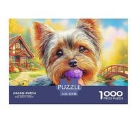 Terrier de Yorkshire Puzzle para Adultos Obra De Arte Desafiante para Los Sentidos - El Regalo Navideño Que Conquista A Mujeres, Hombres, Adultos Y Niños (Edad Recomendada: 14+) 52x38cm/1000pcs