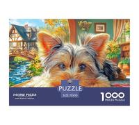 Terrier de Yorkshire Puzzle para Adultos Obra De Arte Desafiante para Los Sentidos - El Regalo Navideño Que Conquista A Mujeres, Hombres, Adultos Y Niños (Edad Recomendada: 14+) 70x50cm/1000pcs