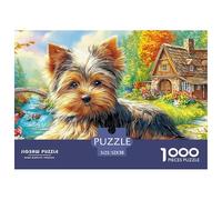 Terrier de Yorkshire Rompecabezas para Adultos Una Obra De Arte Que Supone Un Gran Desafío Fascinará A Hombres Y Mujeres (A Partir De 14 Años) 52x38cm/1000pcs