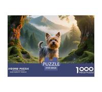 Terrier de Yorkshire1000 Piece Puzzle for Adults, Every Piece Is Unique, Softclick Technology Means Pieces Fit Together Perfectly 38x26cm/1000pcs