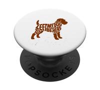 Terrier Dog Art Phrase Retro Distressed Silhouette Vintage PopSockets PopGrip Adhesivo