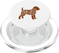 Terrier Dog Art Phrase Retro Distressed Silhouette Vintage PopSockets PopGrip para MagSafe