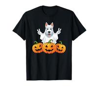 Terrier escocés, Fantasma, Calabaza, Boo, Halloween, niños, Hombres y Mujeres Camiseta