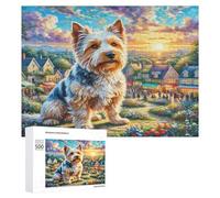 Terrier escocés Puzzle 1000 Piezas A Partir De 12 Años Linda Mascota Animals Rompecabezas Familiar 3D DIY Creativo para Adultos Y Niños Desafío Intelectual Estera Portátil 500 PCS