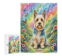 Terrier escocés Puzzle 1000 Piezas Juguete Educativo Familiar Linda Mascota Animals 3D Rompecabezas para Niños A 14 Años Y Adultos Desafío Impossible DIY Creativo 500 PCS