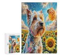 Terrier escocés Puzzle 1000 Piezas Juguete Educativo Familiar Linda Mascota Animals 3D Rompecabezas para Niños A 14 Años Y Adultos Desafío Impossible DIY Creativo 300 PCS