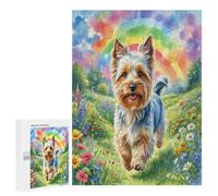 Terrier escocés Puzzle 1000 Piezas Moderno DIY Linda Mascota Animals Rompecabezas para Hombres Y Mujeres A 14 Años Aliviar Estrés Decoración Hogar Estera Portátil 3D 500 PCS