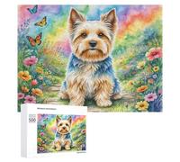 Terrier escocés Puzzle 500 Piezas Familiar Toda La Familia Linda Mascota Rompecabezas 3D Colorido para Hombres Y Mujeres Aliviar Estrés DIY Creativo Decoración Hogar 500 PCS