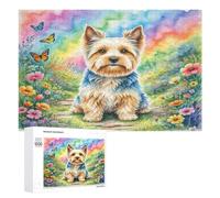 Terrier escocés Puzzles 1000 Piezas Construir DIY 3D Linda Mascota Animals Maquetas Educativas para Niños A 12 Años Y Adultos Desafío Intelectual Decoración Hogar 1000 PCS