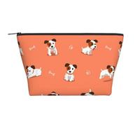 Terrier Jack Russell de Dibujos Animados, Bolsa de artículos de tocador Bolsa de Maquillaje Bolsa de cosméticos Bolsa de artículos de tocador de Viaje portátil