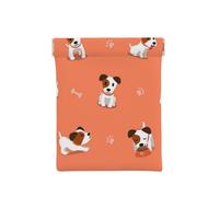 Terrier Jack Russell de Dibujos Animados, Squeeze Top Wallet Bolsa de Almacenamiento para Mujer Monedero pequeño Bolsa de Cambio