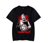 Terrifier 2 Merch Camisetas de películas de Terror Camisetas de Moda para Mujer y Hombre Camisetas Unisex (Black,XS)