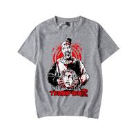 Terrifier 2 Merch Camisetas de películas de Terror Camisetas de Moda para Mujer y Hombre Camisetas Unisex (Grey,L)