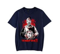 Terrifier 2 Merch Camisetas de películas de Terror Camisetas de Moda para Mujer y Hombre Camisetas Unisex (Navy Blue,XS)