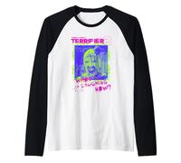 Terrifier 2 Neon Who's Laughing Art The Clown Horror Movie Camiseta Manga Raglan