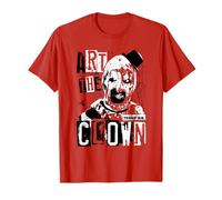 Terrifier Art The Clown Bloody Face High Contrast Horror Camiseta