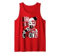 Terrifier Art The Clown Bloody Face High Contrast Horror Camiseta sin Mangas