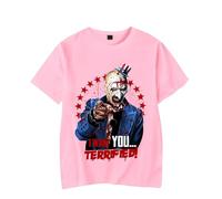 Terrifier - Camiseta con estampado de película de terror para Halloween, rosa, XL