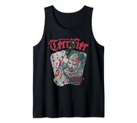 Terrifier Cards and Dice Art The Clown Bloody Knife Horror Camiseta sin Mangas