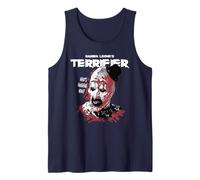 Terrifier Distressed Art the Clown Graphic Horror Movie Camiseta sin Mangas