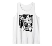 Terrifier Little Pale Girl Creepy Collage Horror Movie Camiseta sin Mangas
