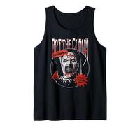 Terrifier Warning Stickers Art The Clown Horror Movie Camiseta sin Mangas