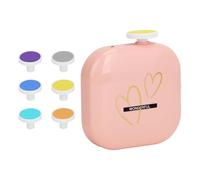 Terrimer De Uñas Para Niños - Flippers De Uñas Eléctricas | Archivos De Uñas Para Niños | Bebé Recién Nacido Trimmer | Cortadora De Uñas Para Niños Naranja Con Luz LED | Archivo De Uñas B