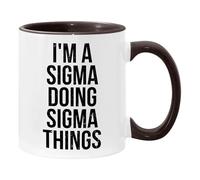 TerRine Taza decorativa con texto en inglés "I'm A Sigma Doing Sigma Things Funny Sigma Male Lonely Wolf", 325 ml